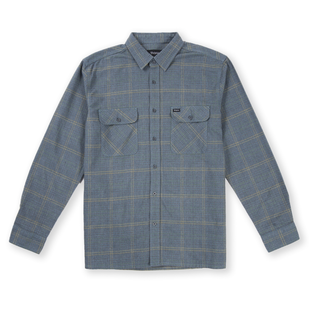 Brixton Archie Flannel Shirt (Grey/Green)