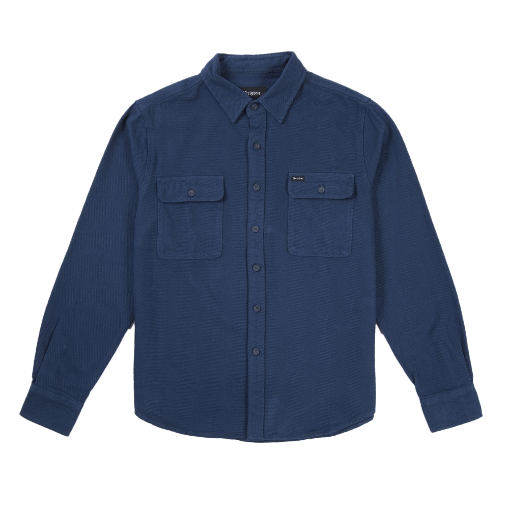 Brixton Donez Twill Flannel Shirt (Navy)
