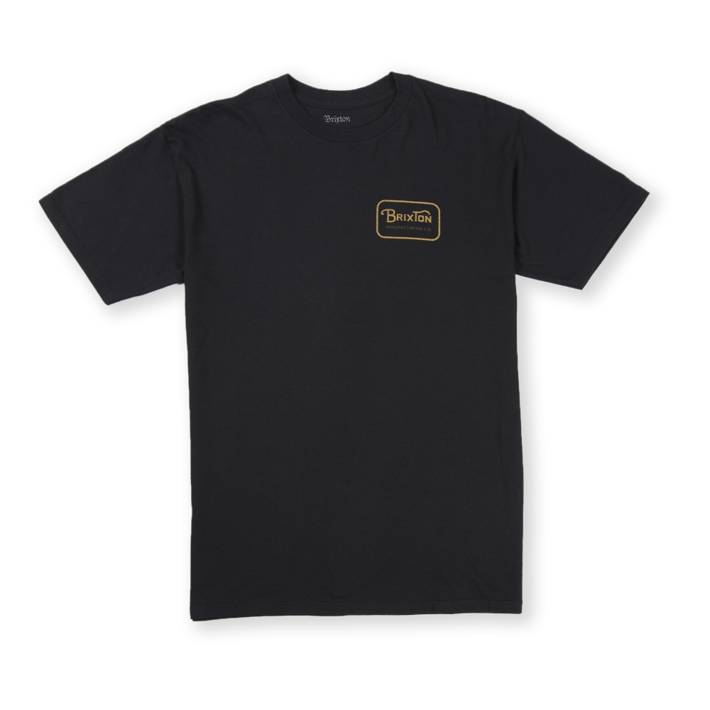 Brixton Grade Standard T-Shirt (Black/Gold)