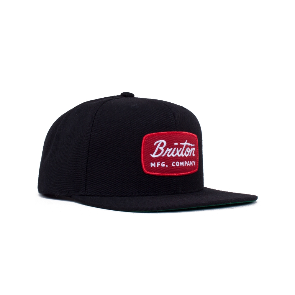 Brixton Jolt Snapback Cap (Black/Red)
