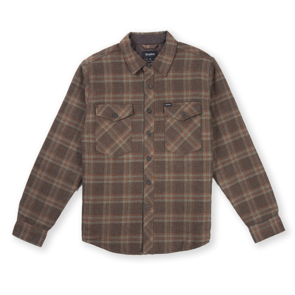 Brixton Manchester Quilted Flannel Shirt (Brown)