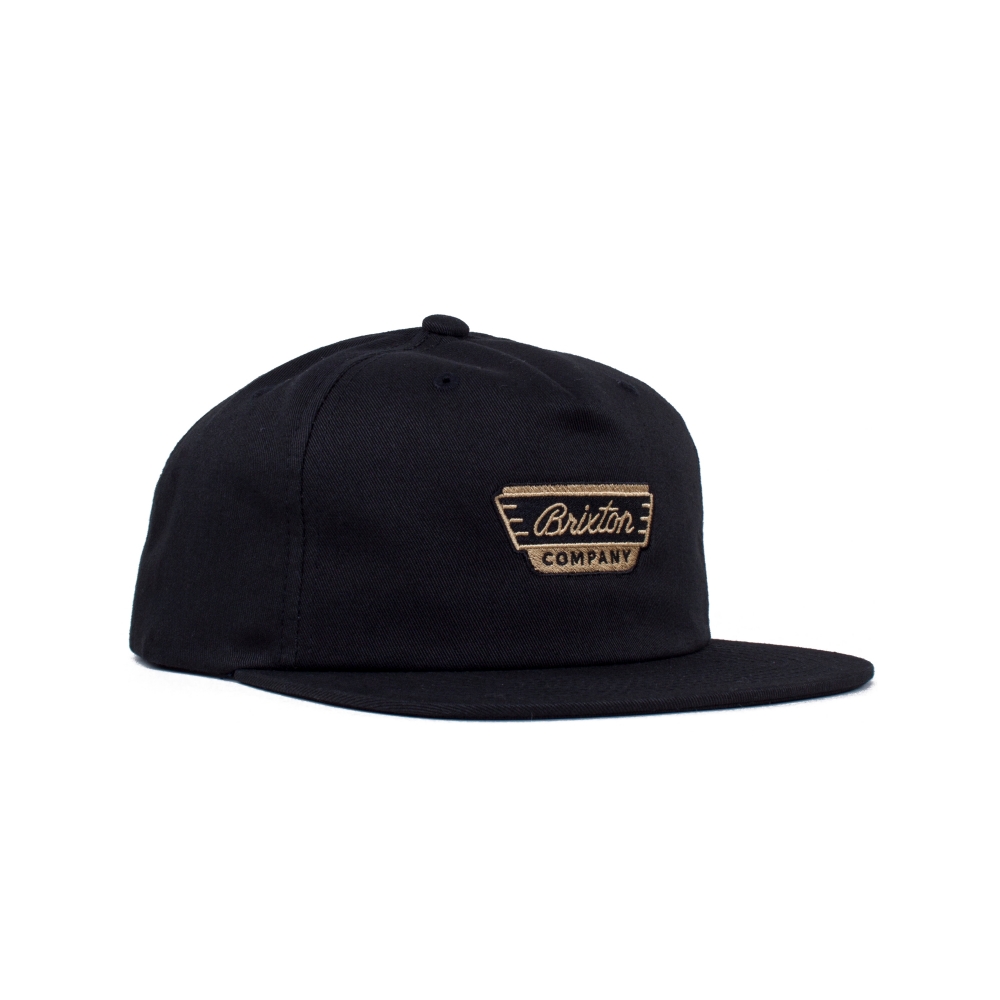 Brixton Normandie Snapback Cap (Black)