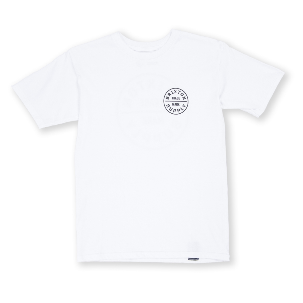 Brixton Oath Standard T-Shirt (White/Black)