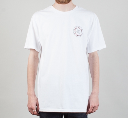 Brixton Oath T-Shirt (White/Grey)