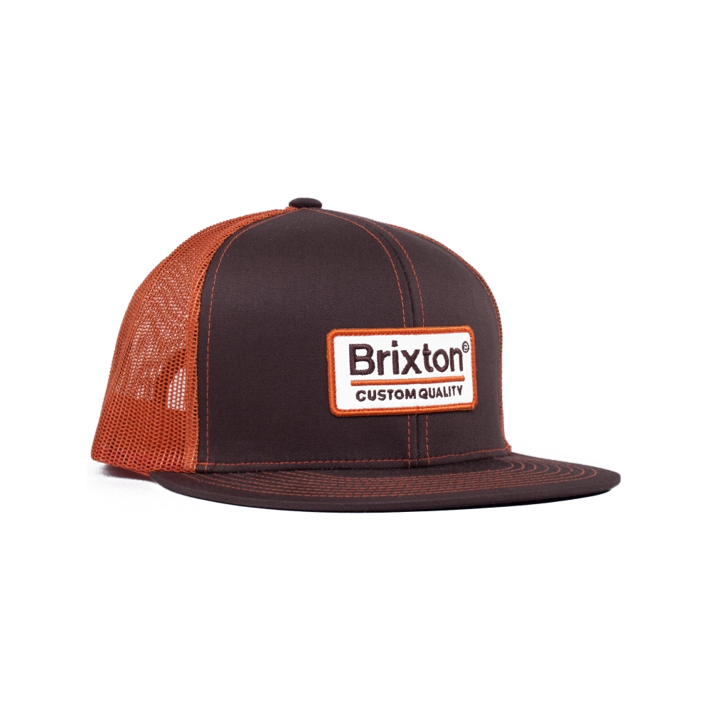 Brixton Palmer Mesh Trucker Cap (Brown)