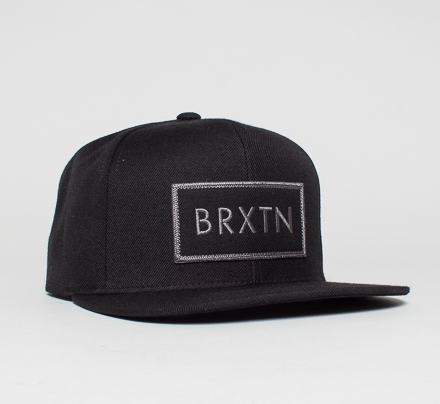Brixton Rift Snapback Cap (Black/Black)