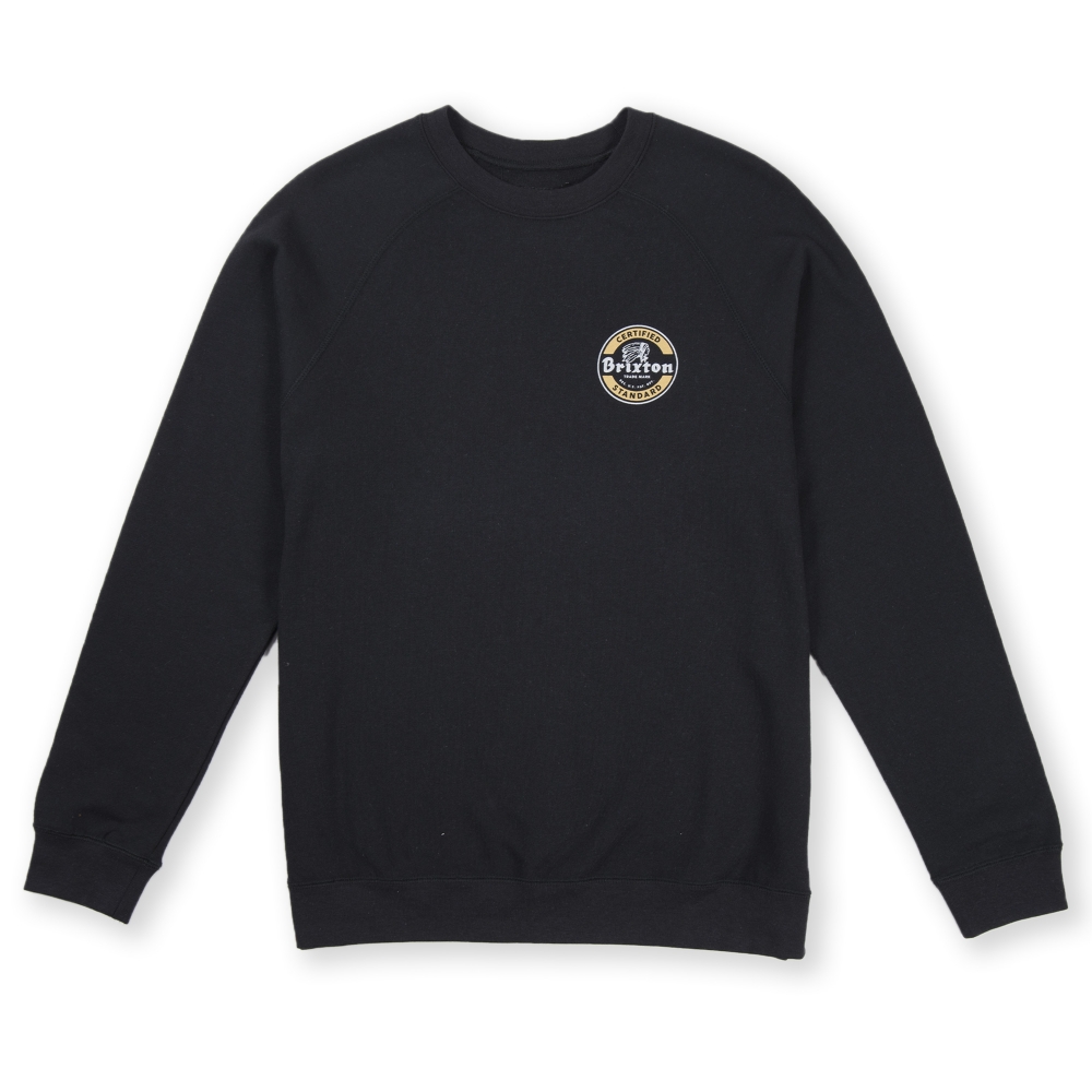 Download Brixton Soto Crew Neck Sweatshirt (Black/Gold) - 316-02133 ...