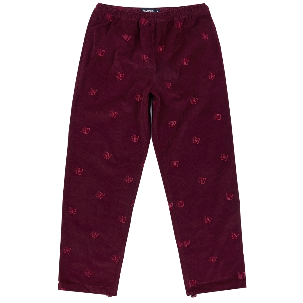 Bronze 56K All Over Embroidered Pant (Maroon) - BRZ-AOP-MRN - Consortium