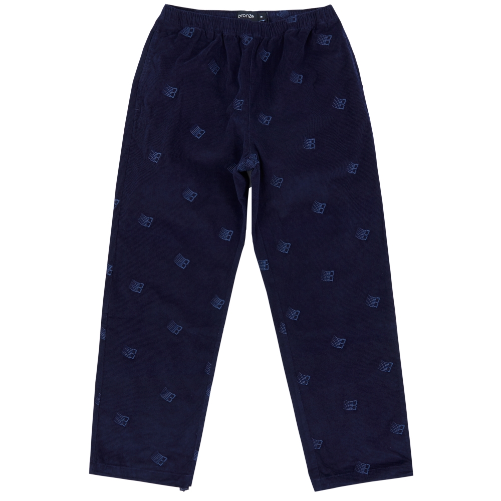 Bronze 56K All Over Embroidered Pant (Navy)