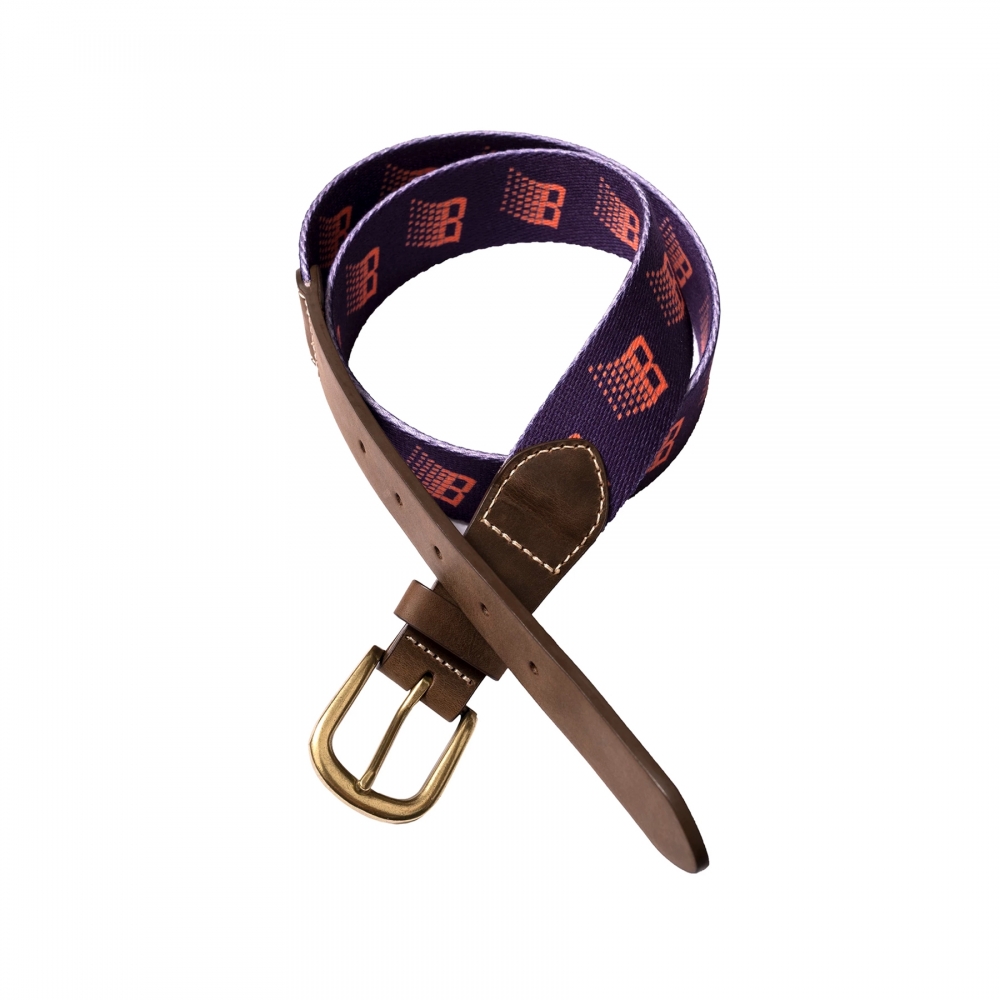 Bronze 56k B Logo Belt (Purple)