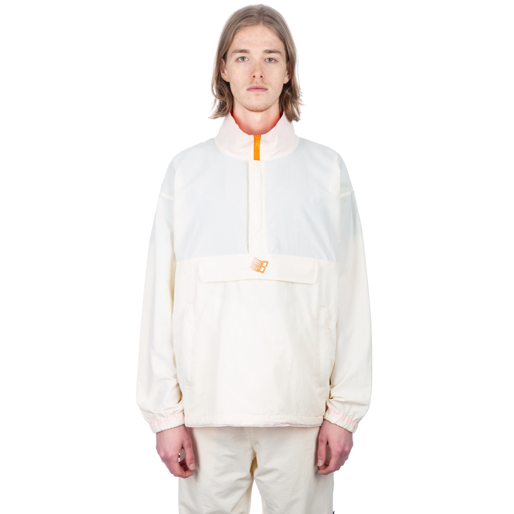 Bronze 56k Half-Zip Jacket (Off White/Neon Orange)