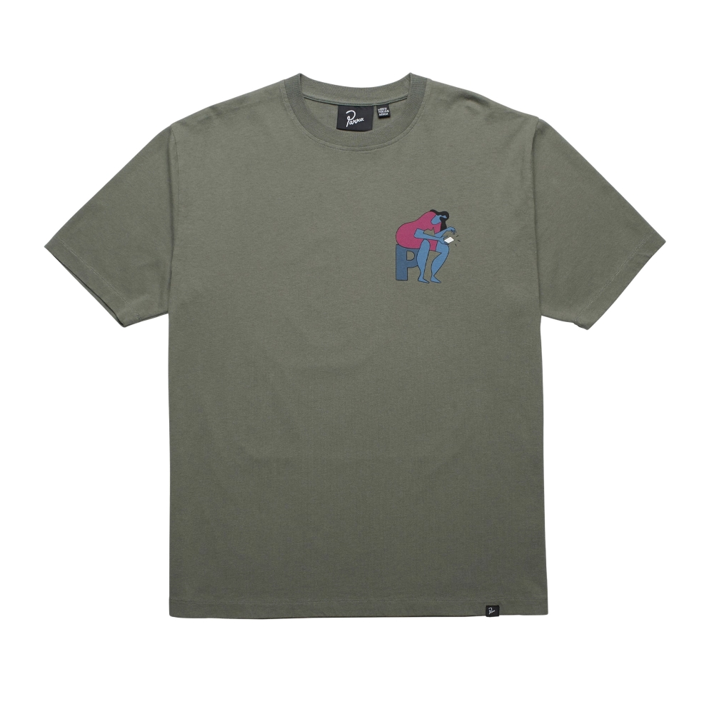 by Parra Insecure Days T-Shirt (Greyish Green)