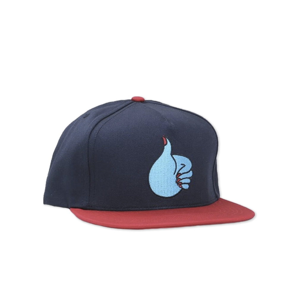 by Parra Thumbs Up Snapback Cap (Navy/Red)