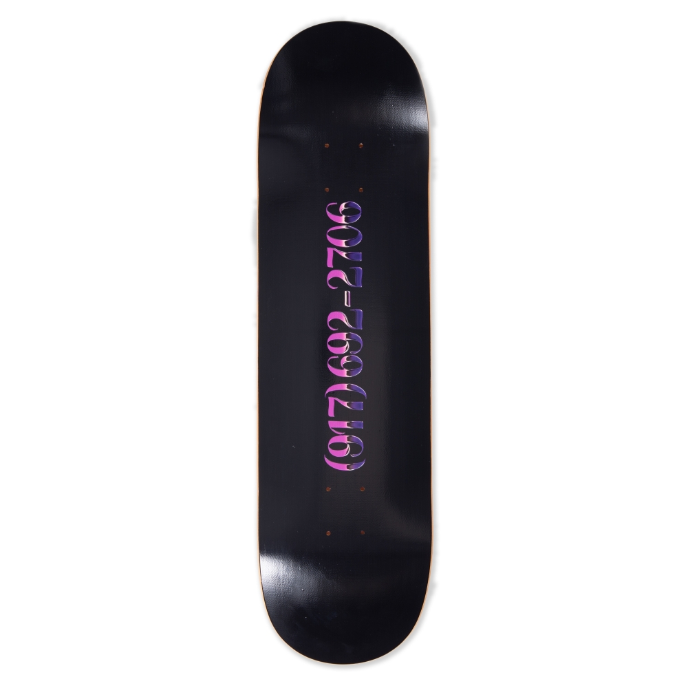 Call Me 917 Chrome Dialtone Skateboard Deck 8.5" (Black)