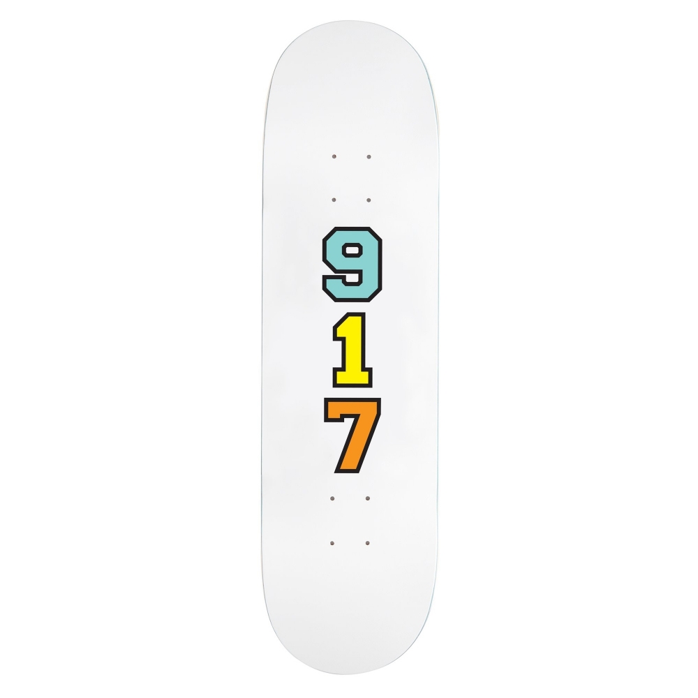 Call Me 917 Genny's 917 Skateboard Deck 8.25" (White)