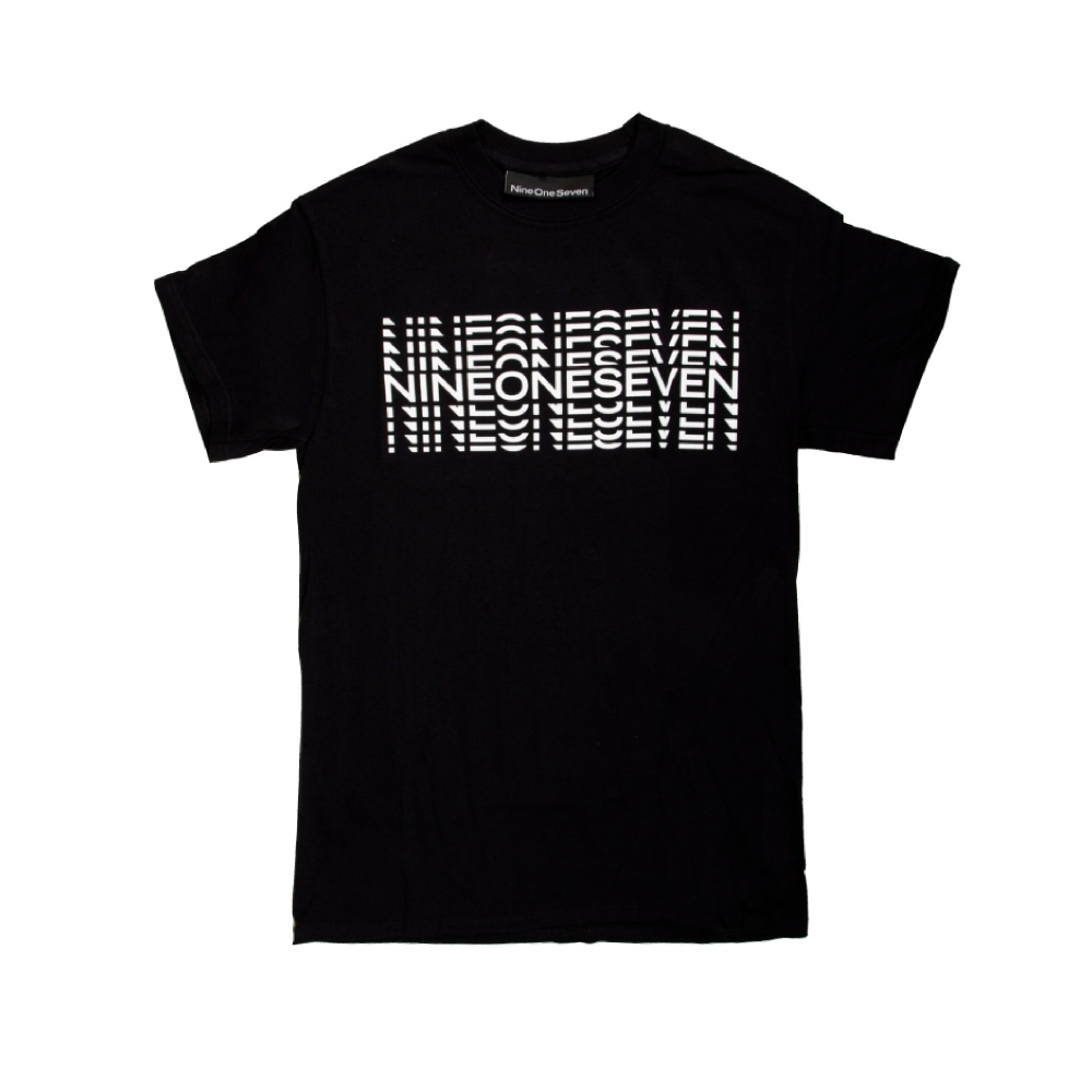 Call Me 917 Typography T-Shirt (Black)