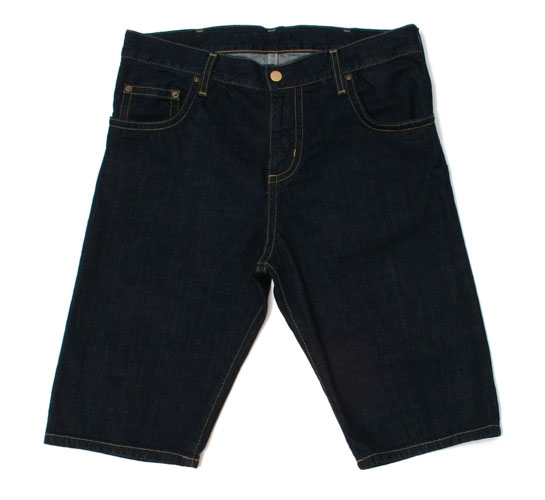 Carhartt Men's Shorts - Slim Bermuda (Blue Denim)