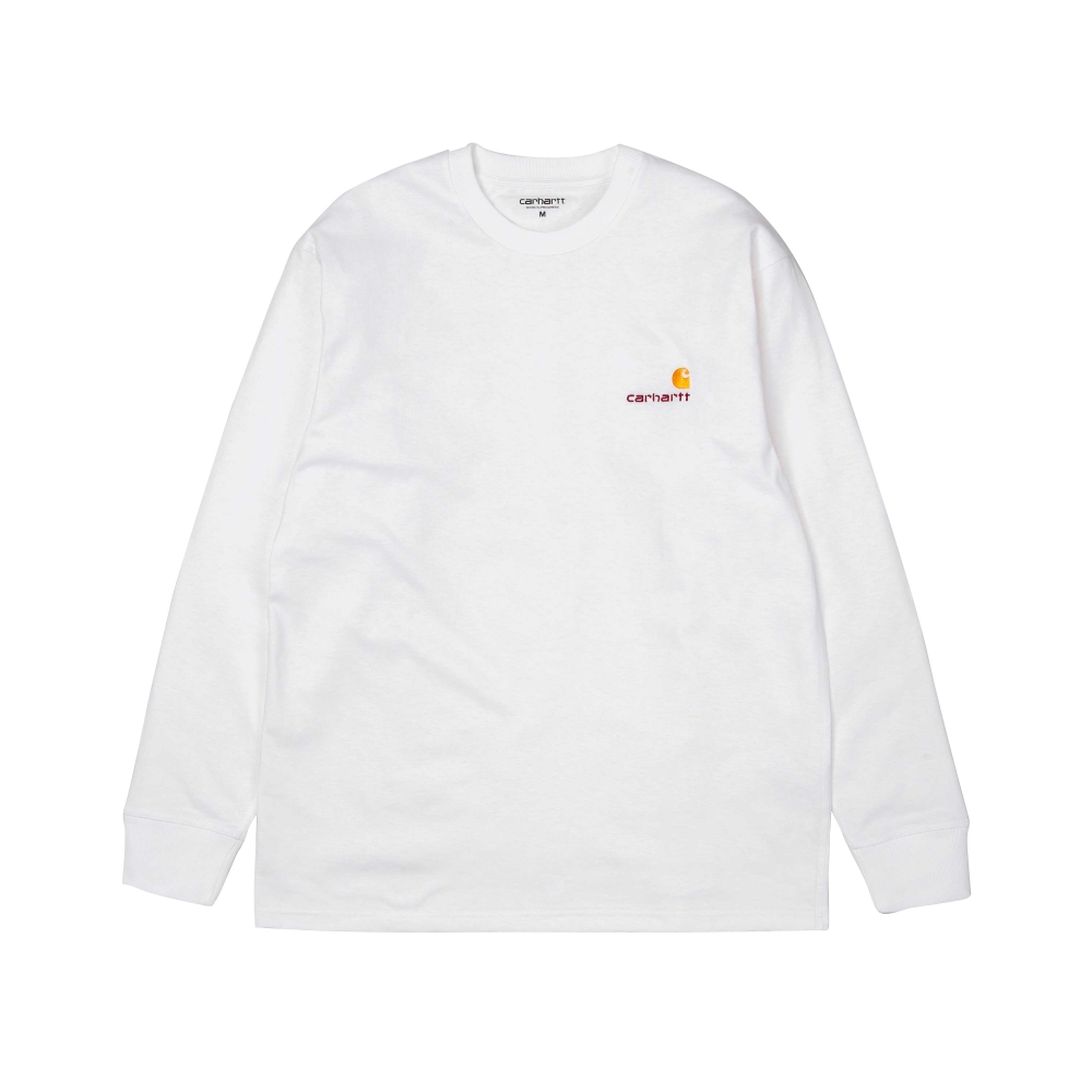 Carhartt American Script Long Sleeve T-Shirt (White)