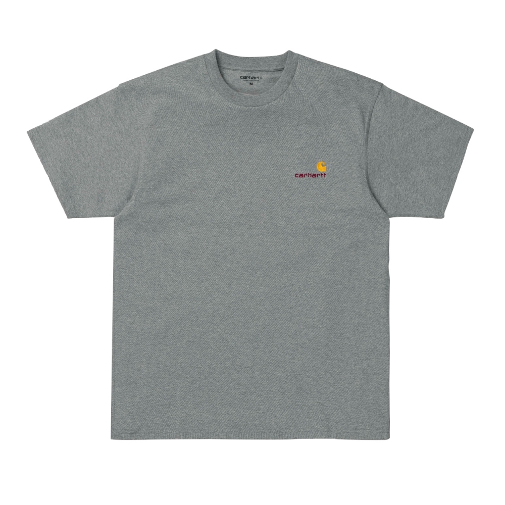 Carhartt American Script T-Shirt (Grey Heather)