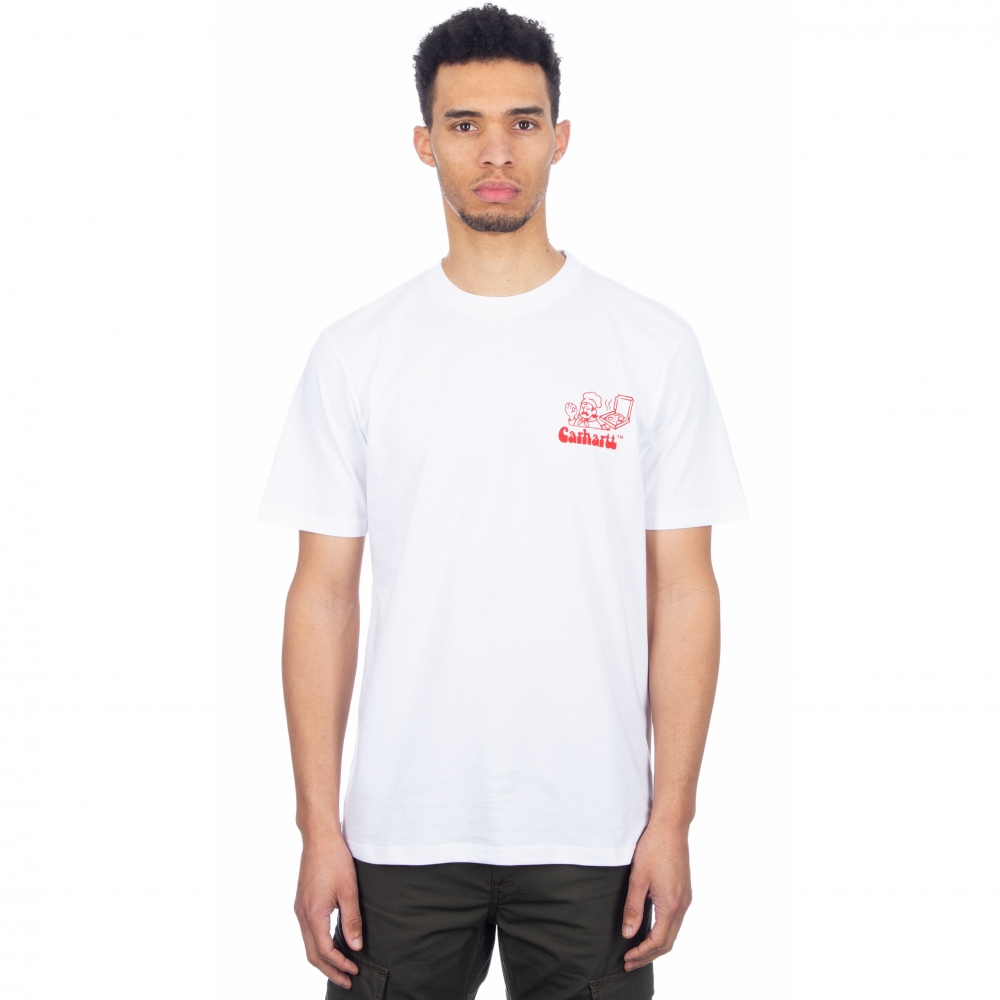 Carhartt Bene T-Shirt (White/Red)