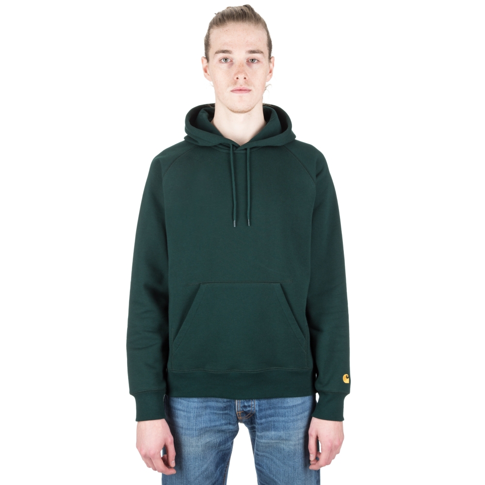 Carhartt Chase Pullover Hooded Sweatshirt (Parsley/Gold)