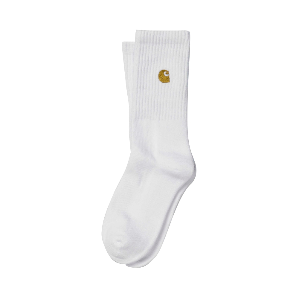 Carhartt WIP Chase Socks (White/Gold)
