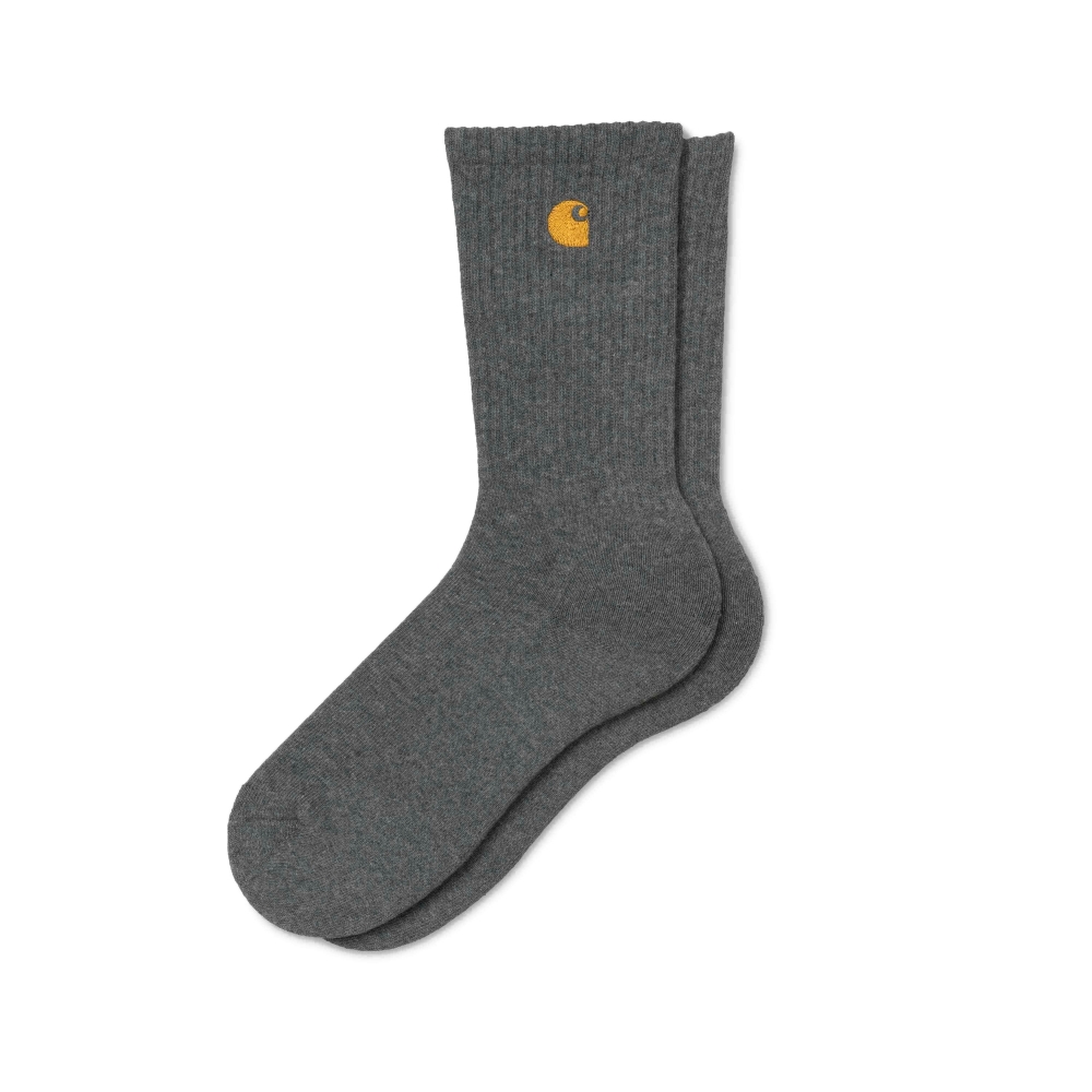 Carhartt Chase Socks (Dark Grey Heather/Gold)