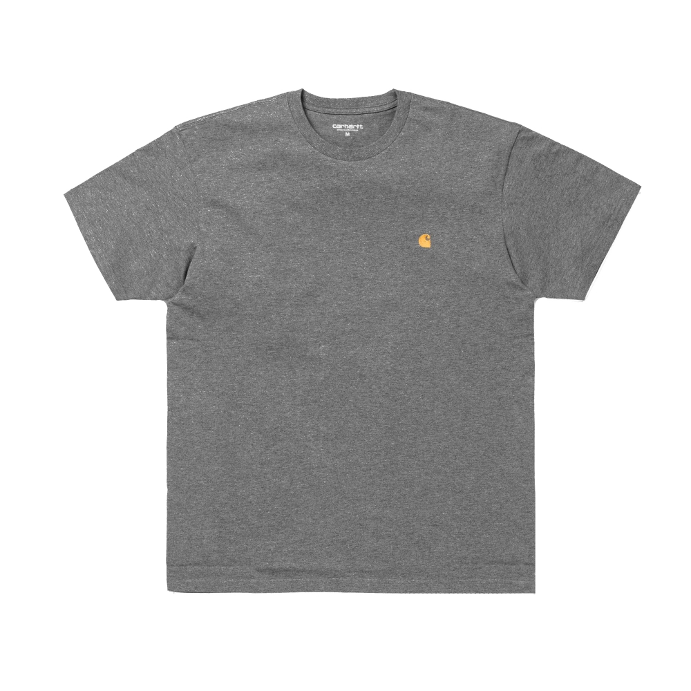 Carhartt Chase T-Shirt (Dark Grey Heather/Gold)