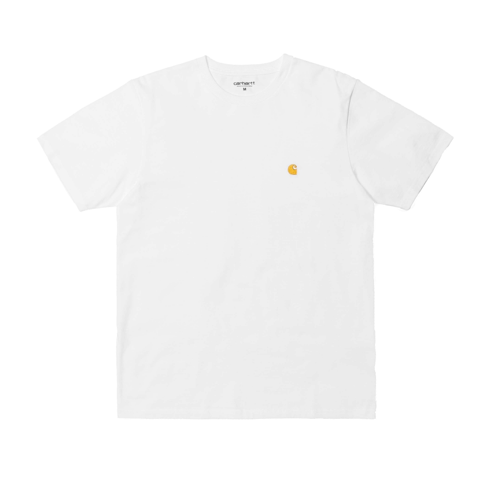 Carhartt WIP Chase T-Shirt (White/Gold)