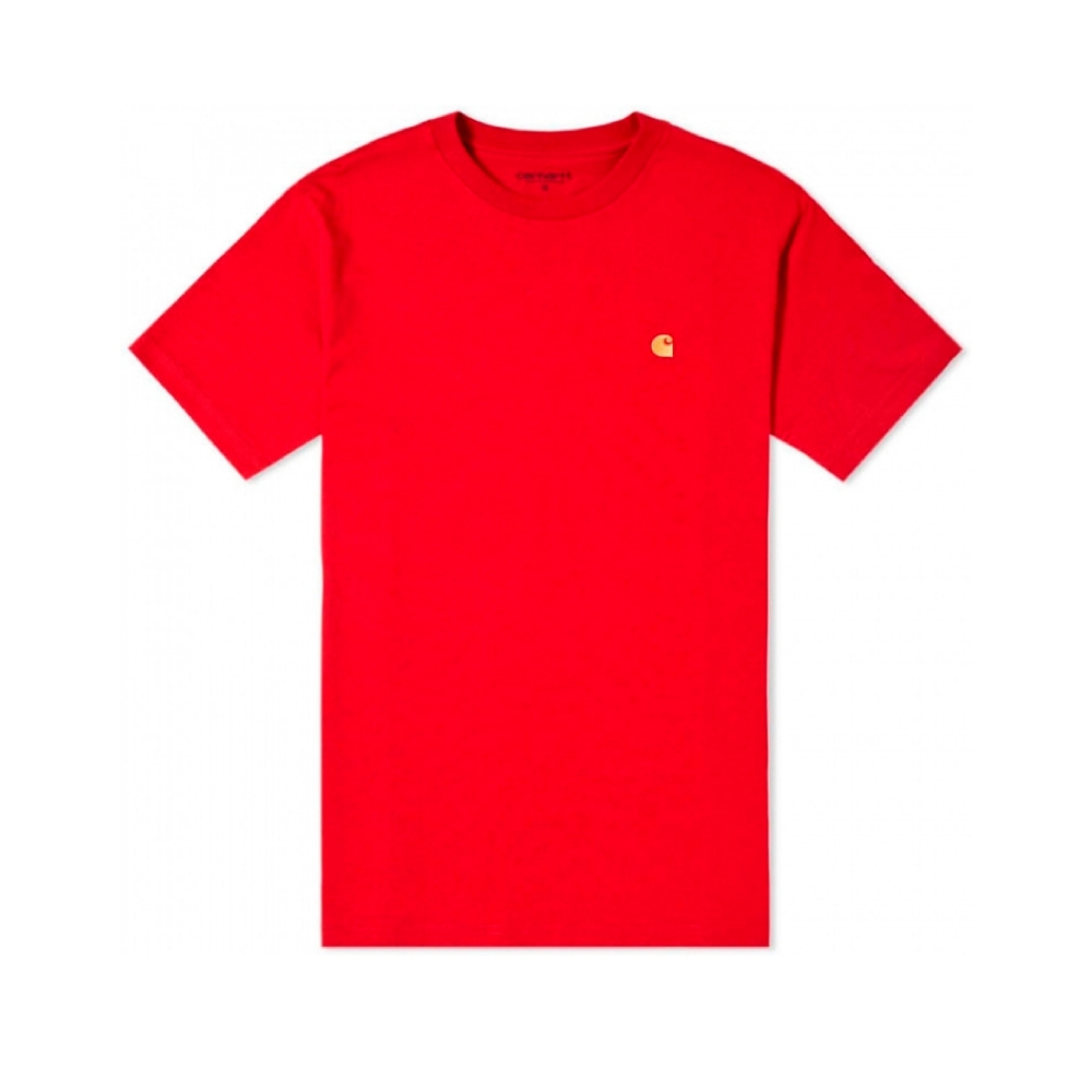 Carhartt Chase T-Shirt (Cardinal/Gold)