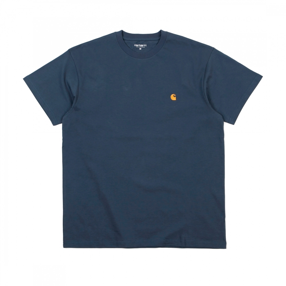 Carhartt Chase T-Shirt (Stone Blue/Gold)
