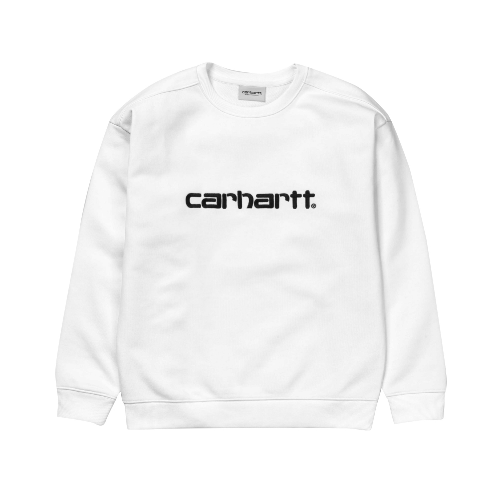 Carhartt Crew Neck Sweatshirt (White/Black)