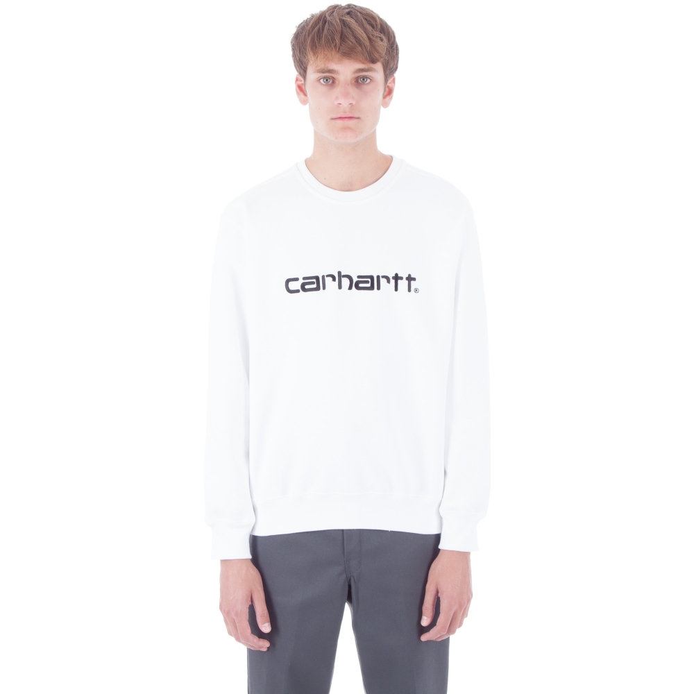 Carhartt Crew Neck Sweatshirt (White/Black)