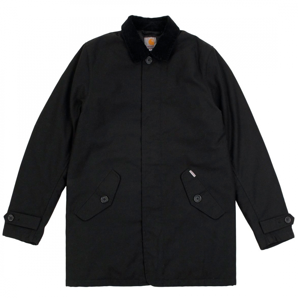 Carhartt Harris Trench Coat (Black) - Consortium.