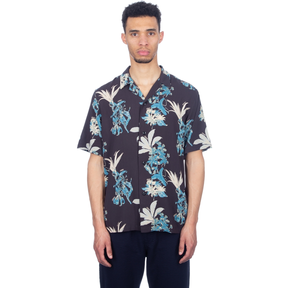 Carhartt Hawaiian Floral Shirt (Viscose Hawaiian Floral Print/Black)