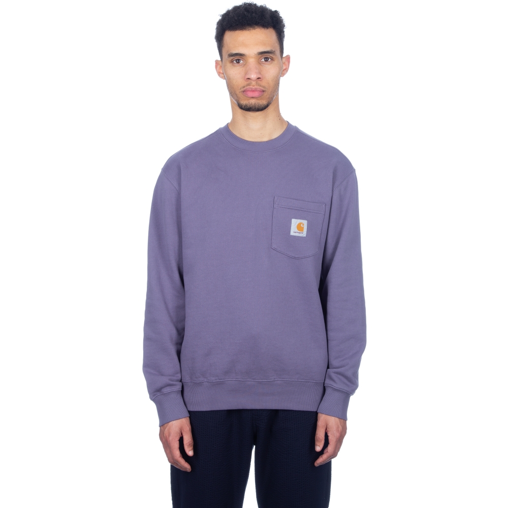 Carhartt Pocket Crew Neck Sweatshirt (Decent Purple)