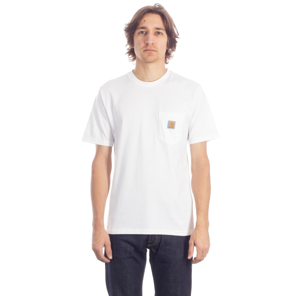 Carhartt Pocket T-Shirt (White) - Consortium.