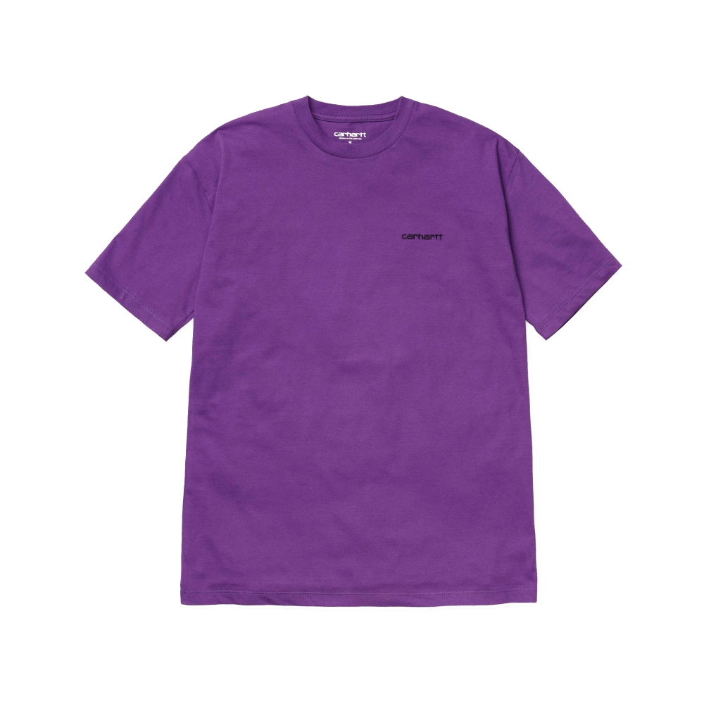 Carhartt Script Embroidery T-Shirt (Frosted Viola/Black)