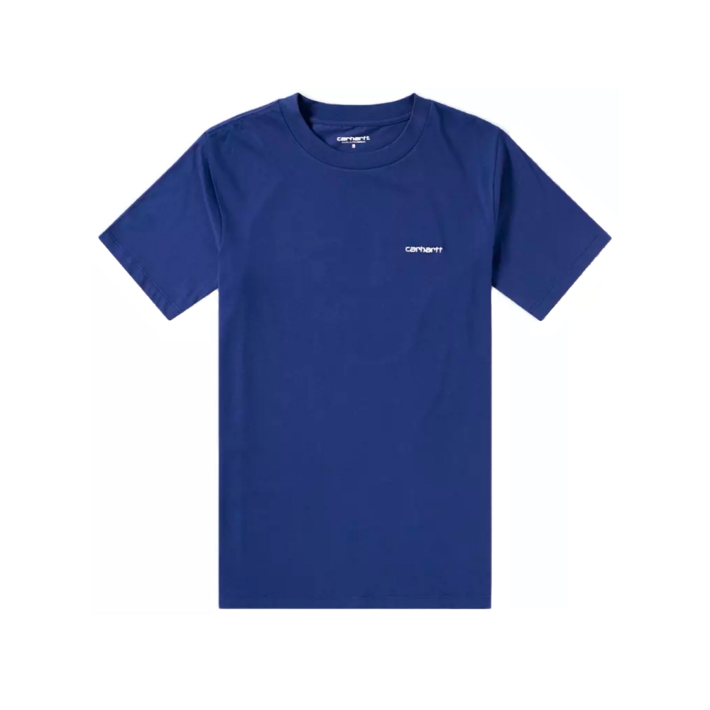 Carhartt Script Embroidery T-Shirt (Metro Blue/White)