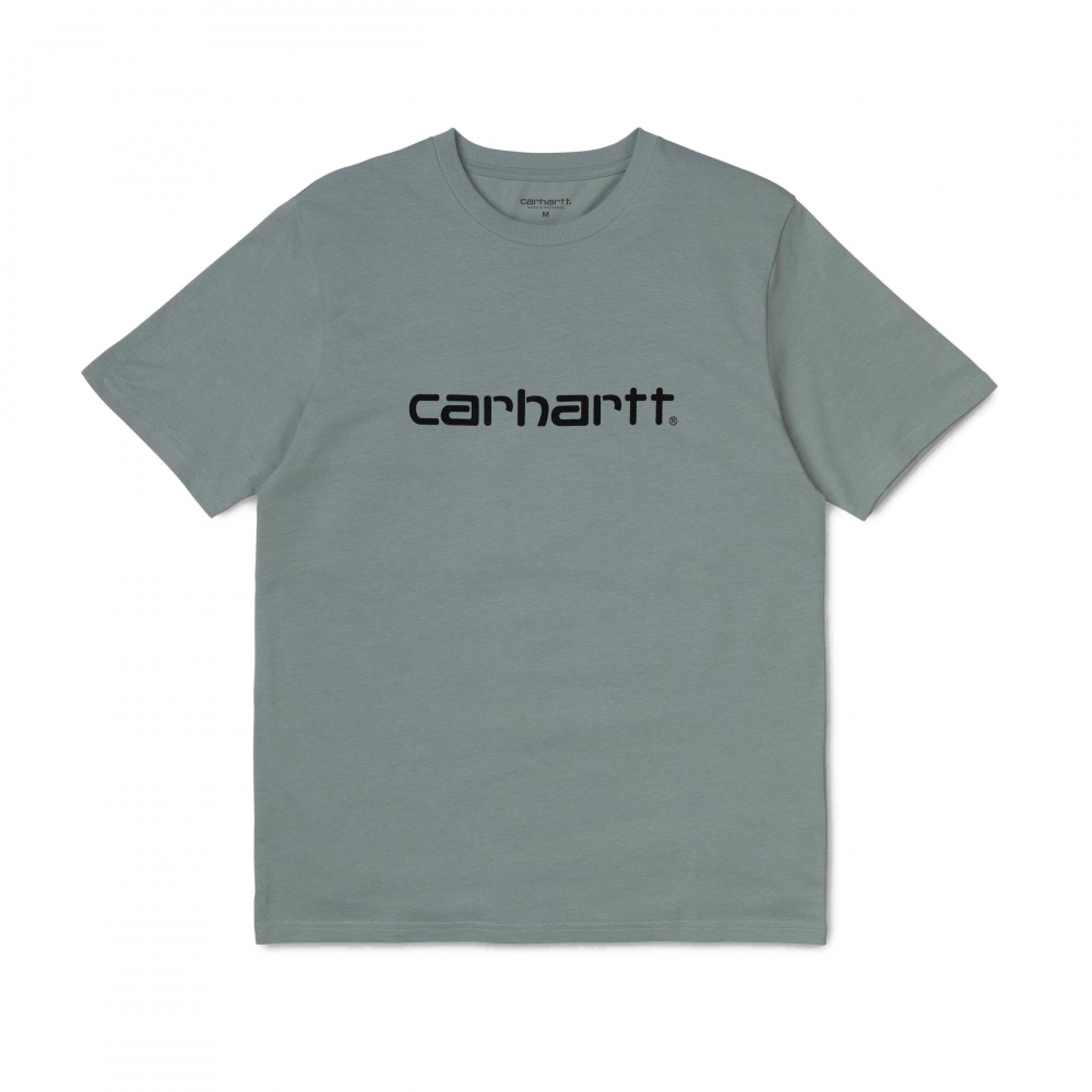 Carhartt Script T-Shirt (Cloudy/Black)
