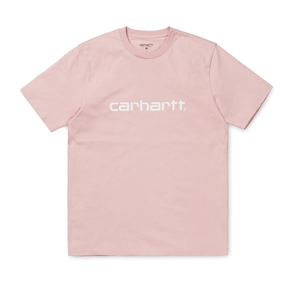 Carhartt Script T-Shirt (Sandy Rose/White)
