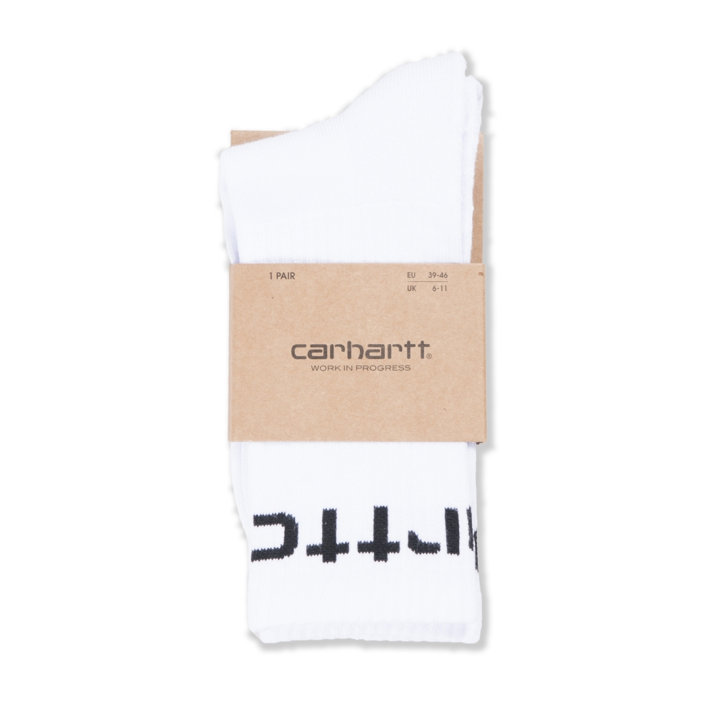 Carhartt Socks (White/Black) - I027705.02.90.06 - Consortium