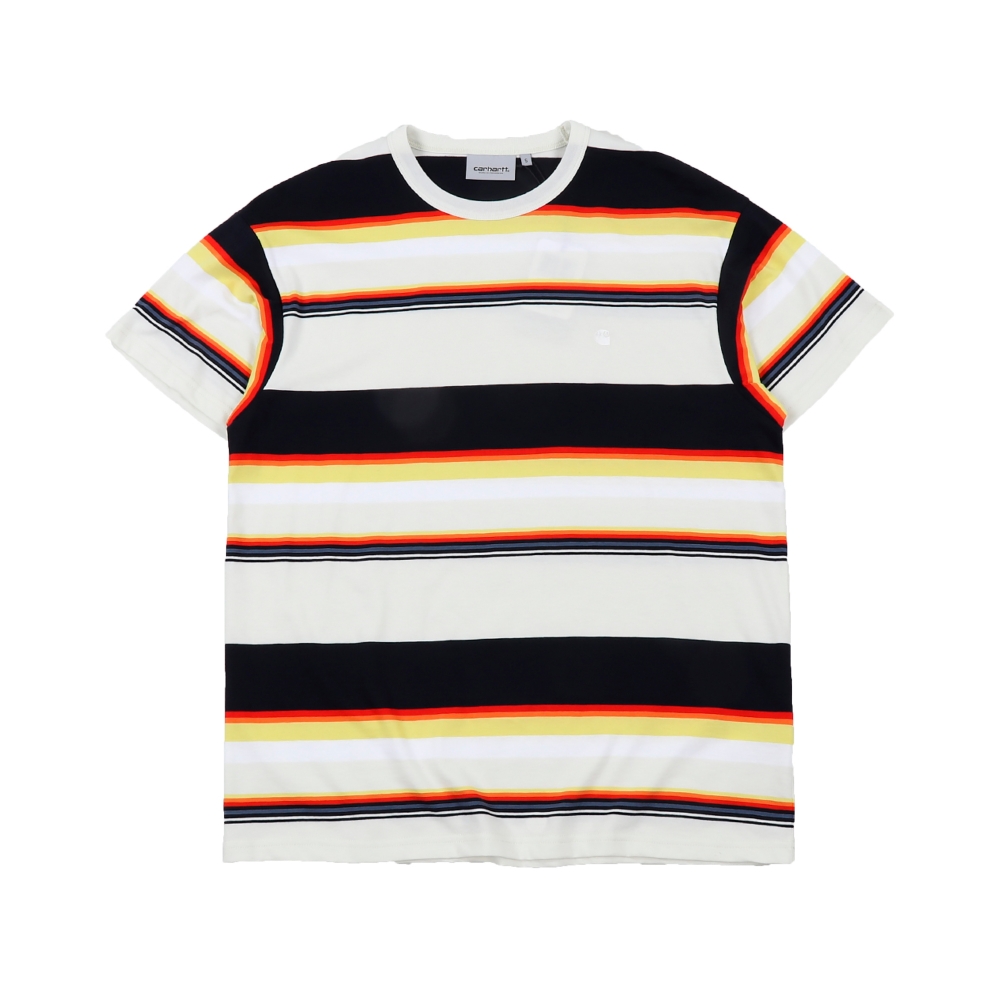Carhartt Sunder T-Shirt (Sunder Stripe Wax/White)
