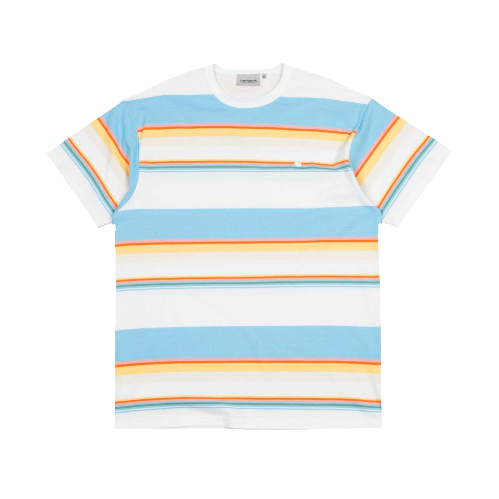 Carhartt Sunder T-Shirt (Sunder Stripe White/Wax)