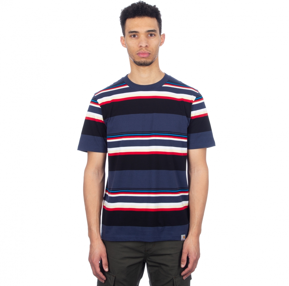 Carhartt Sunder T-Shirt (Sunder Stripe, Blue/Blue)
