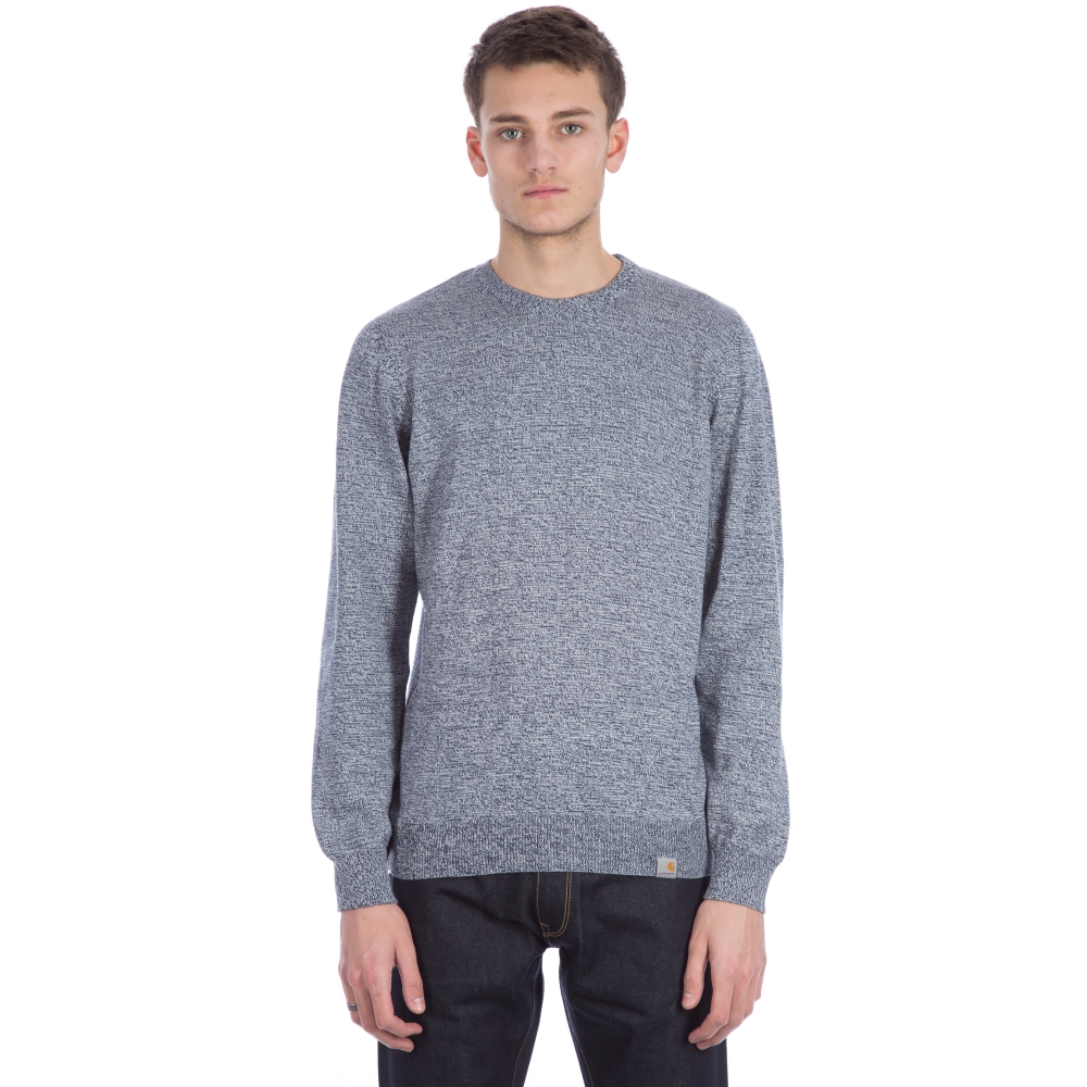 Carhartt Toss Knitted Sweater (Blue/Broken White)