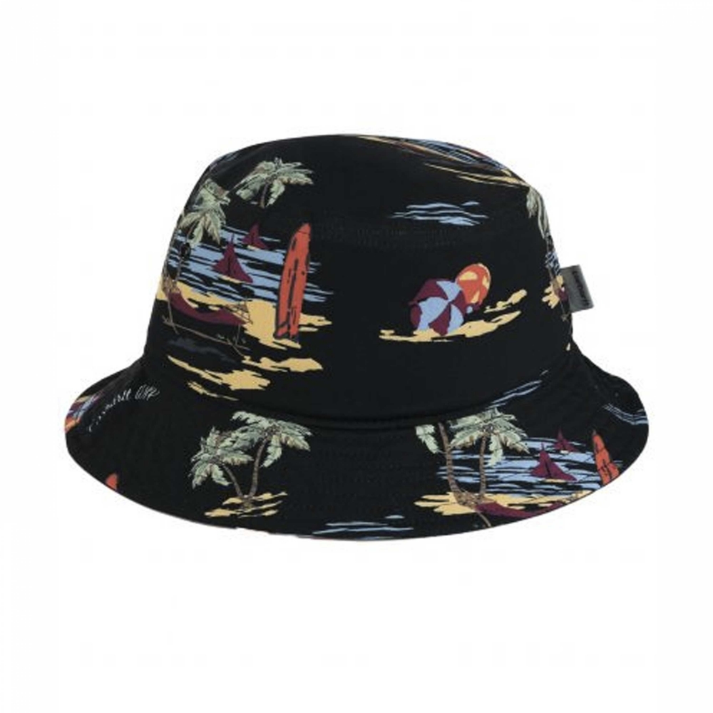 Carhartt WIP Beach Bucket Hat (Black/Beach Print)