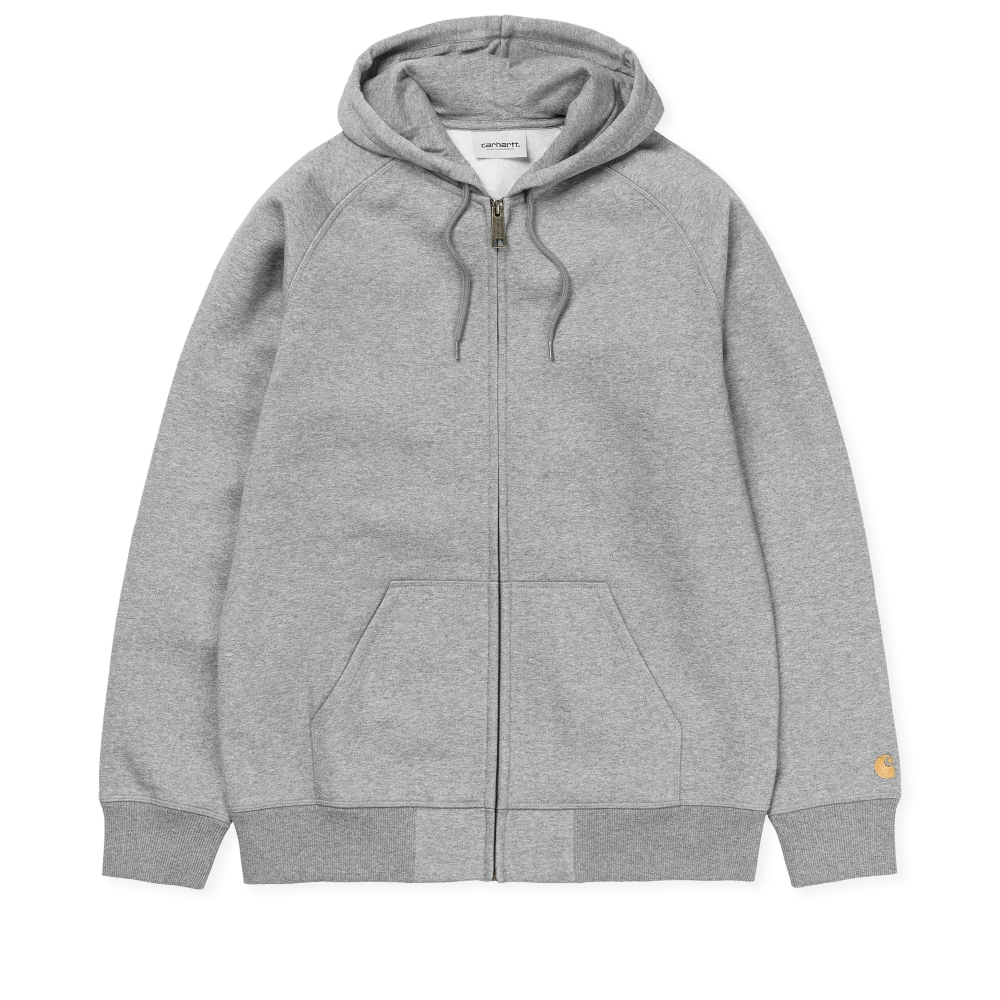 Carhartt WIP Chase Hooded Jacket (Grey Heather/Gold)