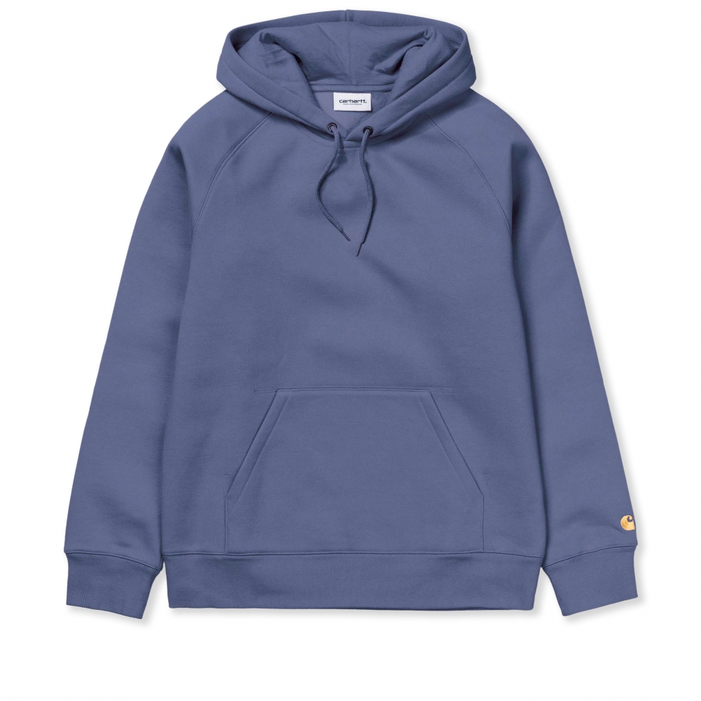 Carhartt WIP Chase Pullover Hooded Sweatshirt (Cold Viola/Gold)