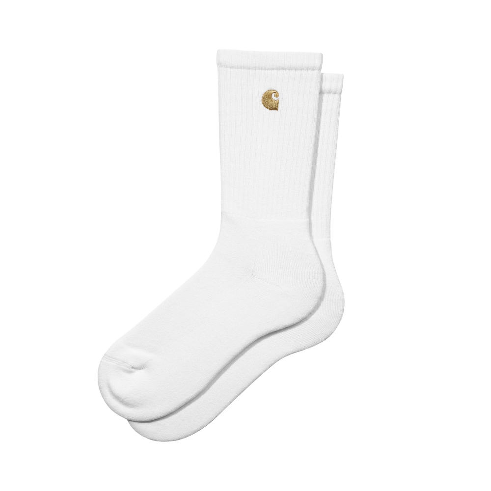Carhartt WIP Chase Socks (White/Gold)